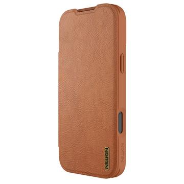 iPhone 17 Pro Nillkin Qin Pro Flip Cover - Brun
