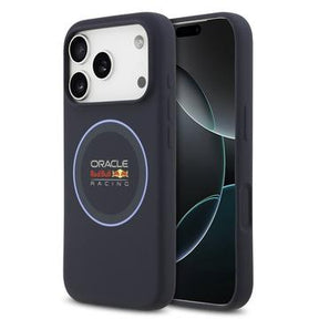 iPhone 17 Pro Oracle Red Bull Racing Blue Ring Flydende Silikone Cover - MagSafe-kompatibel - Flåde
