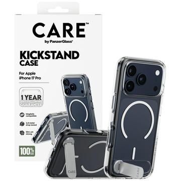 iPhone 17 Pro PanzerGlass Care Kickstand Cover - MagSafe-kompatibel - Gennemsigtig