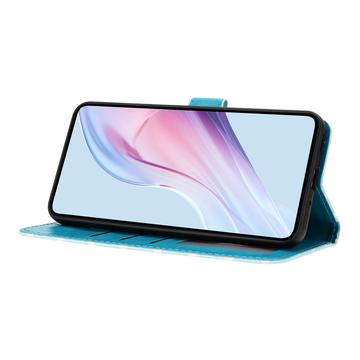 iPhone 17 Pro Pung Etui med Prikket Mønster - Blå