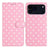 iPhone 17 Pro Pung Etui med Prikket Mønster - Pink