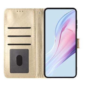 iPhone 17 Pro Pung Etui med Prikket Mønster - Gul