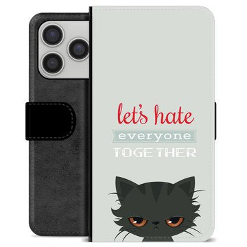 iPhone 17 Pro Premium Flip Cover med Pung - Vred Kat