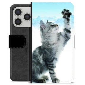 iPhone 17 Pro Premium Flip Cover med Pung - Kat