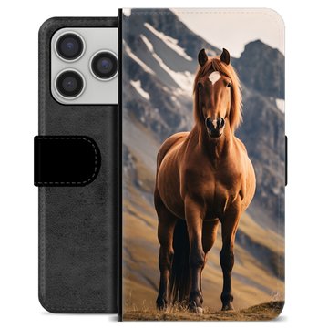 iPhone 17 Pro Premium Flip Cover med Pung - Hest