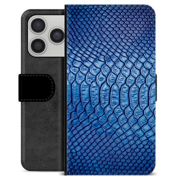 iPhone 17 Pro Premium Flip Cover med Pung - Læder
