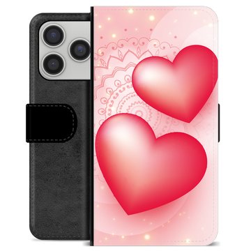 iPhone 17 Pro Premium Flip Cover med Pung - Kærlighed