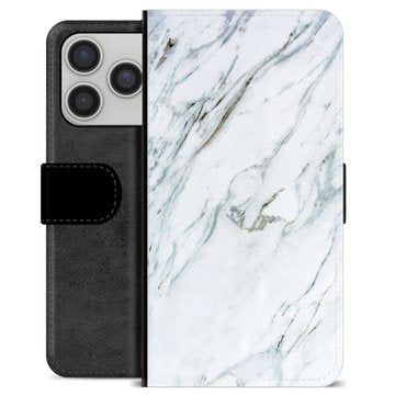 iPhone 17 Pro Premium Flip Cover med Pung - Marmor