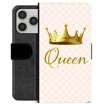 iPhone 17 Pro Premium Flip Cover med Pung - Dronning