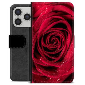 iPhone 17 Pro Premium Flip Cover med Pung - Rose