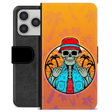 iPhone 17 Pro Premium Flip Cover med Pung - Skelet Sommer