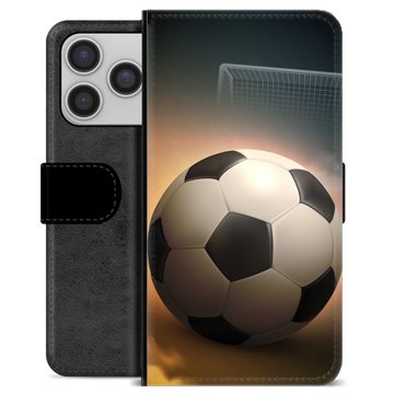 iPhone 17 Pro Premium Flip Cover med Pung - Fodbold