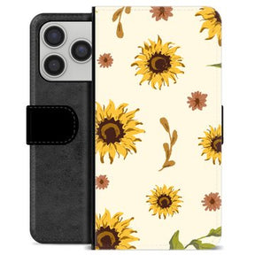 iPhone 17 Pro Premium Flip Cover med Pung - Solsikke