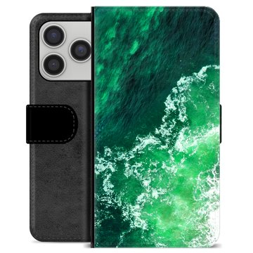 iPhone 17 Pro Premium Flip Cover med Pung - Bølger
