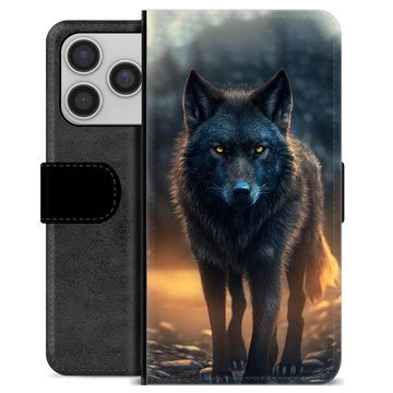 iPhone 17 Pro Premium Flip Cover med Pung - Ulv