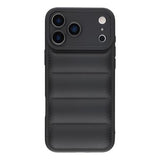 iPhone 17 Pro Pufferjakke Stødfast TPU-cover - Sort