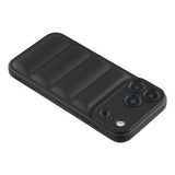 iPhone 17 Pro Pufferjakke Stødfast TPU-cover - Sort