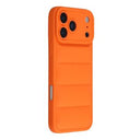 iPhone 17 Pro Pufferjakke Stødfast TPU-cover - Orange