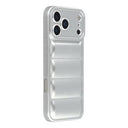 iPhone 17 Pro Pufferjakke Stødfast TPU-cover - Sølv