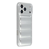 iPhone 17 Pro Pufferjakke Stødfast TPU-cover - Sølv