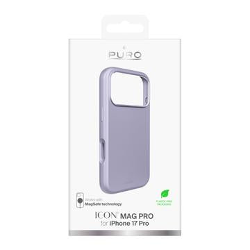 iPhone 17 Pro Puro Icon Mag Pro Silikone Cover - Lavendelblå