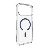 iPhone 17 Pro Puro Lite Mag Hybrid Cover - Blå / gennemsigtig