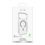 iPhone 17 Pro Puro Lite Mag Hybrid Cover - Grå / Gennemsigtig