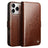 iPhone 17 Pro Qialino Classic Læderpung - Mørkebrun