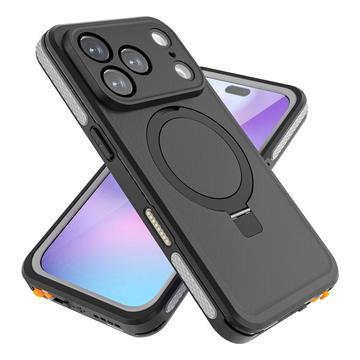 iPhone 17 Pro Redpepper IP68 MagSafe vandtæt cover med kickstand - Sort