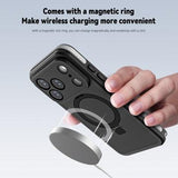 iPhone 17 Pro Redpepper IP68 MagSafe vandtæt cover med kickstand - Sort