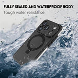 iPhone 17 Pro Redpepper IP68 MagSafe vandtæt cover med kickstand - Sort
