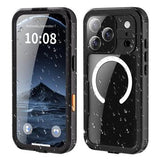 iPhone 17 Pro Redpepper IP68 Magnetisk Vandtæt Cover - Sort