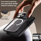 iPhone 17 Pro Redpepper IP68 Magnetisk Vandtæt Cover - Sort