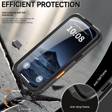 iPhone 17 Pro Redpepper IP68 Magnetisk Vandtæt Cover - Sort