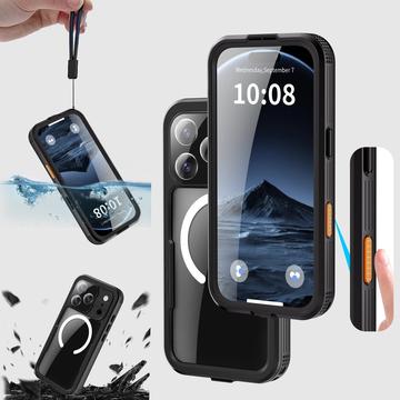 iPhone 17 Pro Redpepper IP68 Magnetisk Vandtæt Cover - Sort