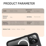 iPhone 17 Pro Redpepper IP68 Magnetisk Vandtæt Cover - Sort