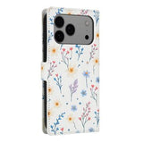 iPhone 17 Pro Rhombisk Blomsterpung - farverige blomster
