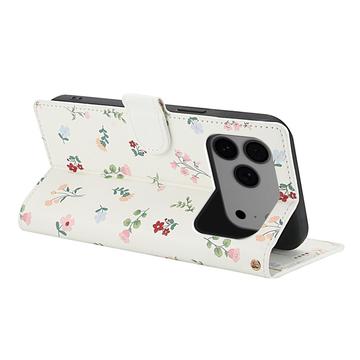 iPhone 17 Pro Rhombisk Blomsterpung - Roser