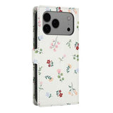 iPhone 17 Pro Rhombisk Blomsterpung - Roser