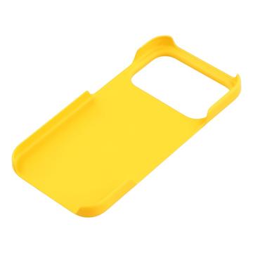iPhone 17 Pro Gummibelagt Plastik Cover - Gul