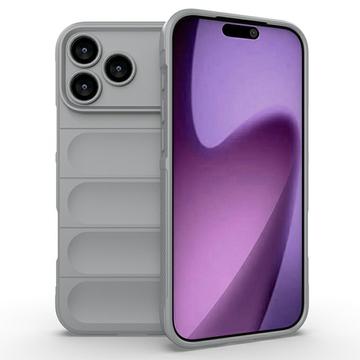 iPhone 17 Pro Rugged TPU Cover - Lysegrå