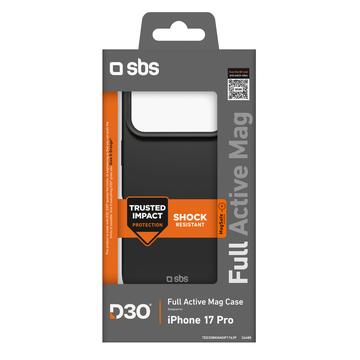 iPhone 17 Pro SBS Full Active Mag Cover med D3O-teknologi - Sort