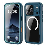 iPhone 17 Pro Shellbox M Series IP68 vandtæt cover - dykkercover med MagSafe-kompatibilitet - Blå