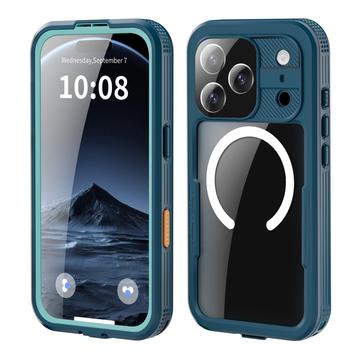 iPhone 17 Pro Shellbox M Series IP68 vandtæt cover - dykkercover med MagSafe-kompatibilitet - Blå