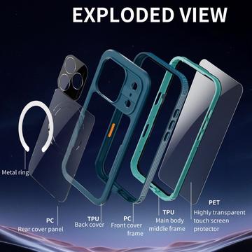 iPhone 17 Pro Shellbox M Series IP68 vandtæt cover - dykkercover med MagSafe-kompatibilitet - Blå