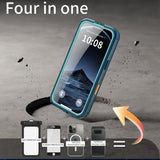 iPhone 17 Pro Shellbox M Series IP68 vandtæt cover - dykkercover med MagSafe-kompatibilitet - Blå