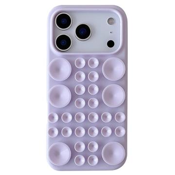 iPhone 17 Pro Silikone cover med sugekop - lyslilla