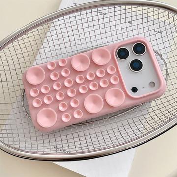 iPhone 17 Pro Silikone cover med sugekop - Pink