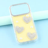 iPhone 17 Pro Funklende Kærlighed og Perle Hybrid Cover - Gul