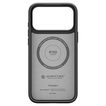 iPhone 17 Pro Spigen Enzo Aramid T Mag Cover - MagSafe-kompatibel - Sort